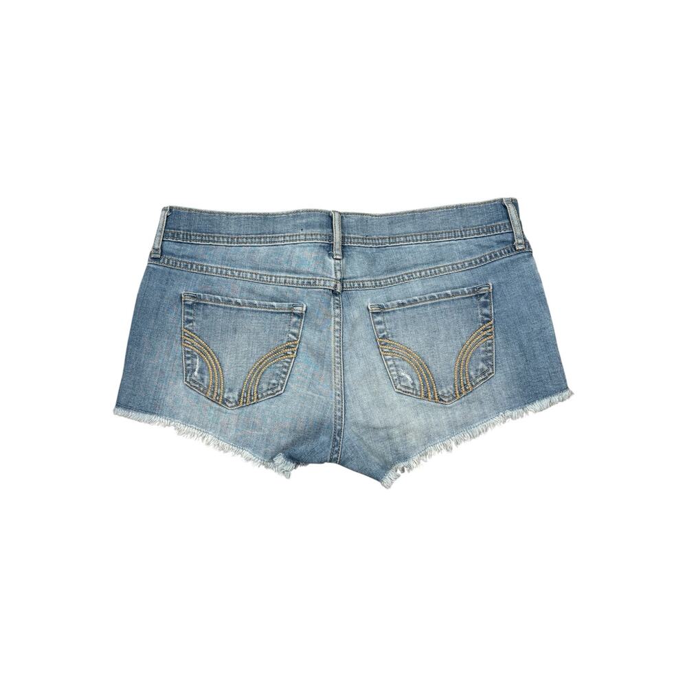 Hollister Low Rise Short Shorts Denim Women's 9/29 Embroidered Y2K Cuttoff Boho - Picture 2 of 8